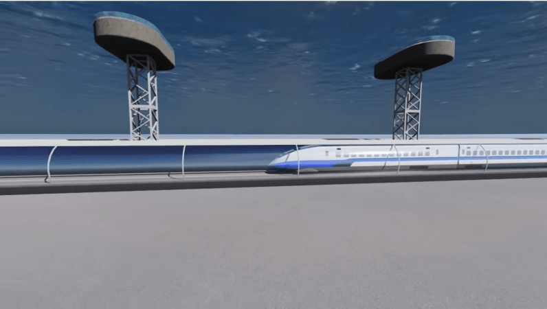 The project is meant to connect the UAE and the other GCC countries for the first time with India via a Tunnel and an Ultra Speed subsea railway line Underwater railway
