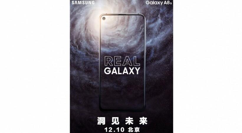 Samsung Galaxy A8s set for official debut on 10 December in China. Samsung, Galaxy A8s, Infinity Display-O,