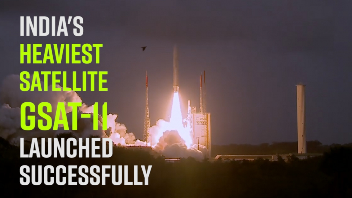 India's heaviest satellite GSAT-11 launched successfully; ISRO chief ...