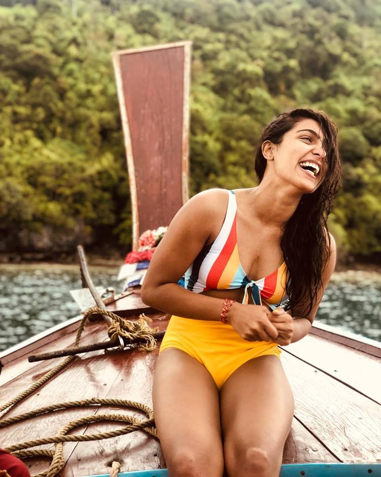 Samyuktha Hegde posts a picture of her in swimsuit. Samyuktha Hegde in Swimsuit