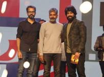 SS Rajamouli with Yash and director Prashanth Neel