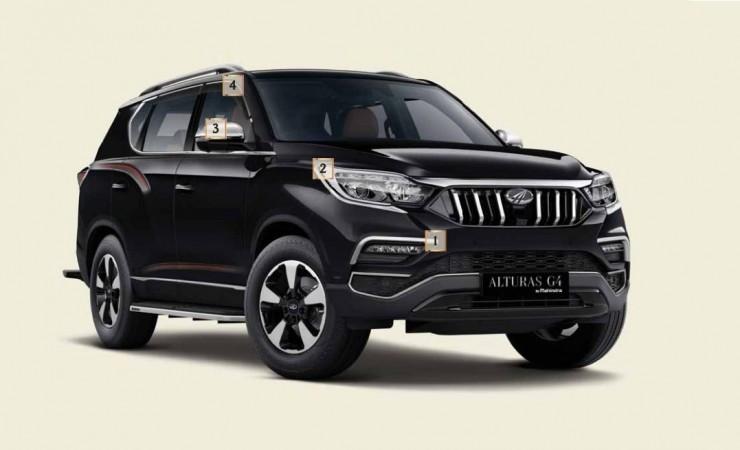 Mahindra Alturas G4 with accessories Mahindra Alturas G4