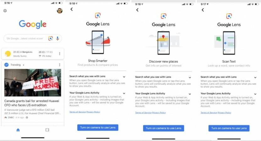 Google Lens now directly accessible on Google Search for iOS app on Apple iPhones and iPads. Google Lens, iOS, iPhones, iPads, Google Search