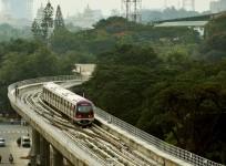 The Bangalore Metro Rail Corporation's Namma metro train