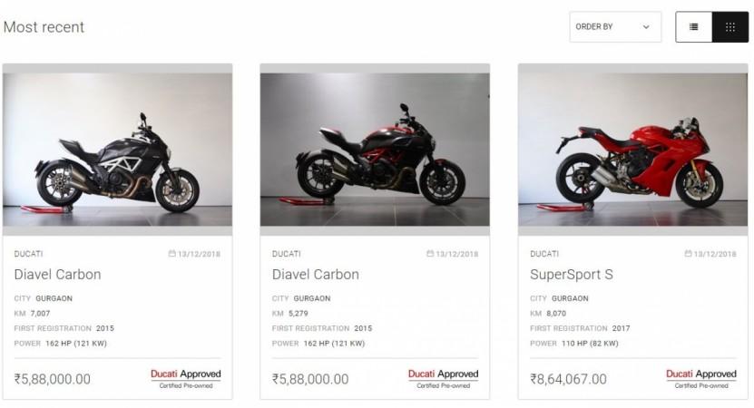 Motorcycles features in Ducati Approved India page Ducati Approved program