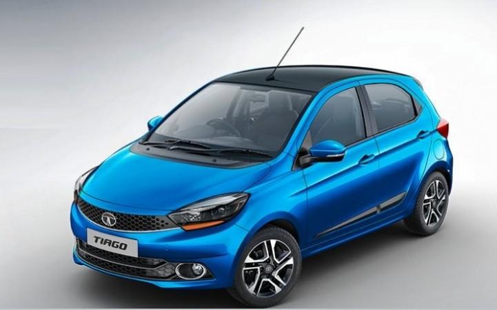 Tata Tiago XZ in Ocean Blue shade 2018 Tata Tiago XZ