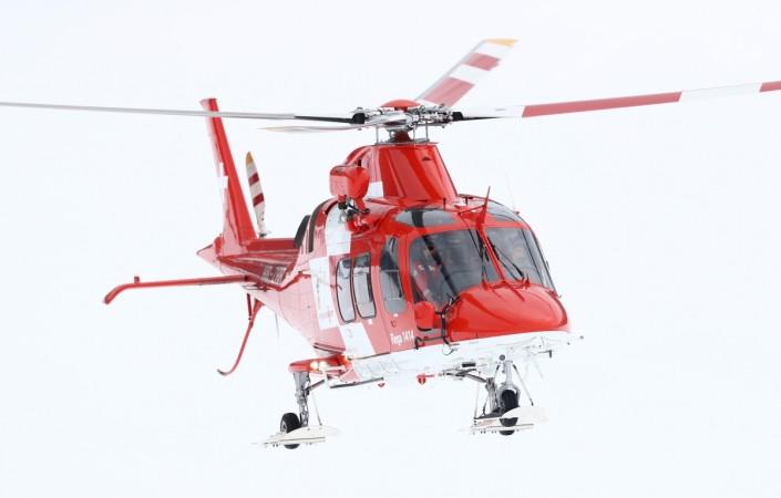 FIS World Ski Championships - Men's Super G ST MORITZ, SWITZERLAND - FEBRUARY 08: The medical helicopter is kept busy during the Men's Super G during the FIS Alpine World Ski Championships on February 8, 2017 in St Moritz, Switzerland. (Photo by Alexander Hassenstein/Getty Images) Alpine World Ski Championships on February 8, 2017 in St Moritz, Switzerland.