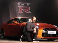 John Abraham with Nissan GT-R