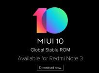 Xiaomi, Redmi Note 3, MIUI 10, Android Nougat
