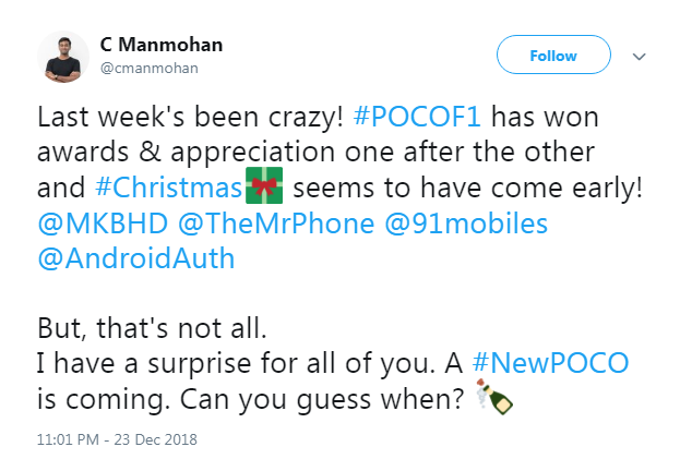 New Poco Phone teased