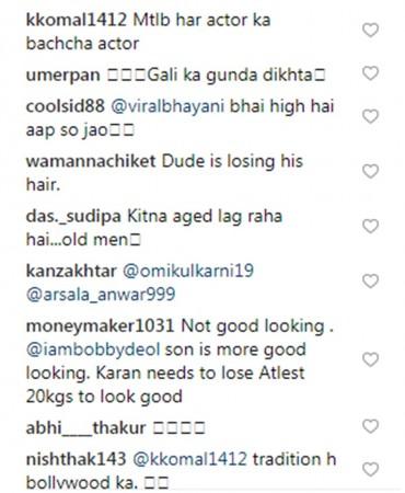 People throw nasty comments on Karan Deol criticizing him for his looks Karan Deol