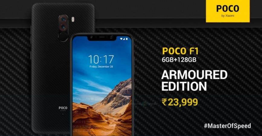 New Poco F1 Armoured Edition mode now available on Flipkart and Mi.com in India. Xiaomi, Poco F1, Armoured edition, Flipkart, Mi.com