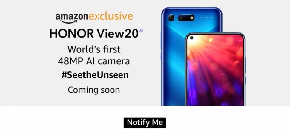 Honor View20 is Amazon India exclusive Honor View20, Amazon, India, launch,