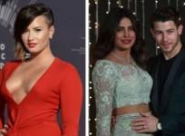 Demi Lovato, Priyanka Chopra, Nick Jonas