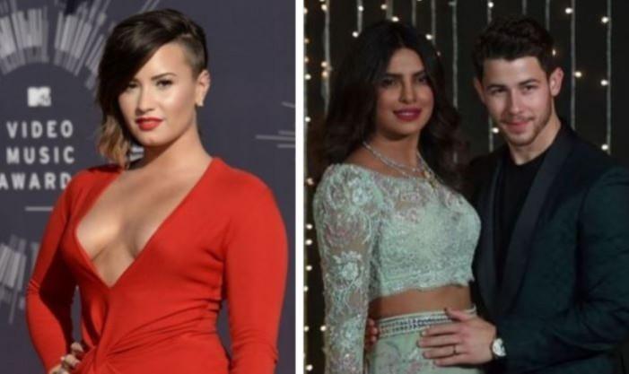 Demi Lovato, Priyanka Chopra, Nick Jonas
