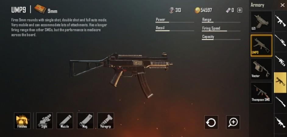 PUBG Mobile best guns: UMP9 (9mm) SMG PUBG Mobile best guns: