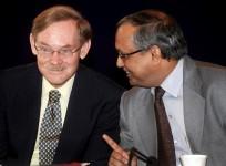Director General Chandrajit Banerjee at a business meeting with CEOs of the Confederation of Indian Industry (CII)