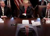 Trump Features Game Of Thrones Poster During Cabinet Meeting