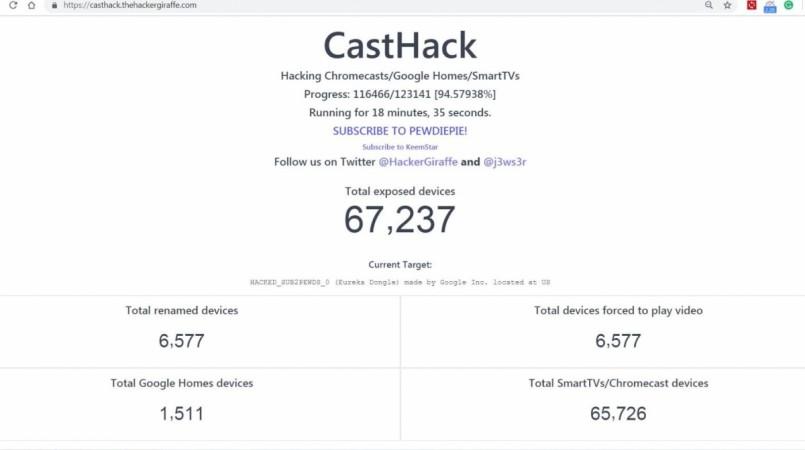 As per the latest numbers, it has affected more than 65,000 smart TVs with Chromecast CastHack, bug, Google, Chromecast, Home smart speakers, smart TVs