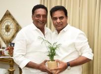 Actor Prakash Raj meets TRS president KTR aka KT Rama Rao