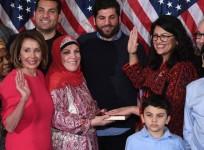Rashida Tlaib Makes History In Congress Wearing A Traditional Palestinian Thobe While Swearing-In