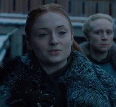 Sansa greets Dany Sansa greets Dany