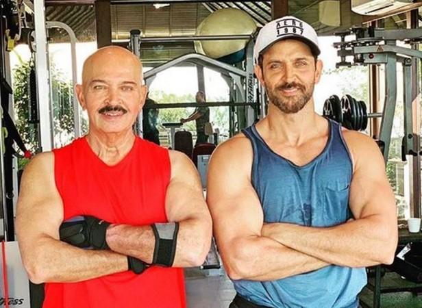 Hrithik Roshan with his father Rakesh Hrithik Roshan with his father Rakesh