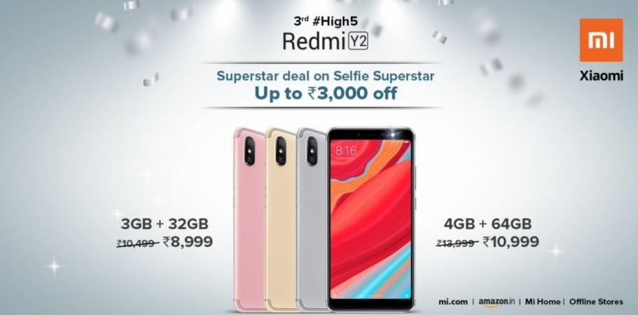 Xiaomi slashed the price of the Redmi Y2 series in India. Xiaomi, Redmi Y2, price cut, Amazon,