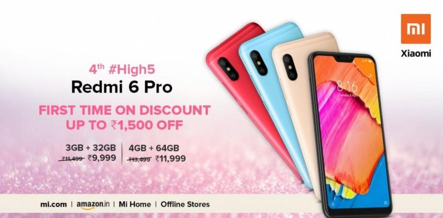Xiaomi Redmi 6 Pro gets Rs 1,500 price cut in India. Xiaomi, Redmi 6 Pro, India, discount