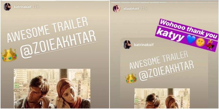 Alia and Katrina share love on Instagram Alia Katrina