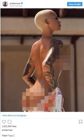 Amber Rose bares it all. Amber Rose bares it all.
