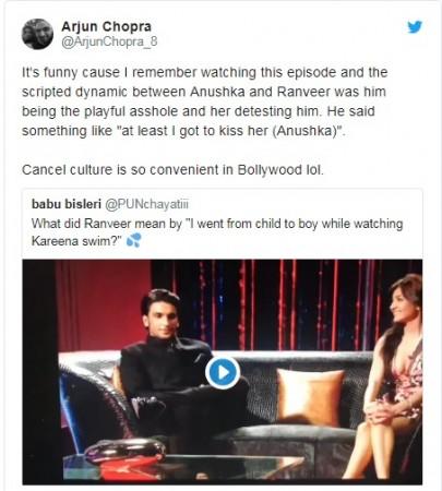Ranveer and Aushka in KJo's Koffee with Karan. Ranveer