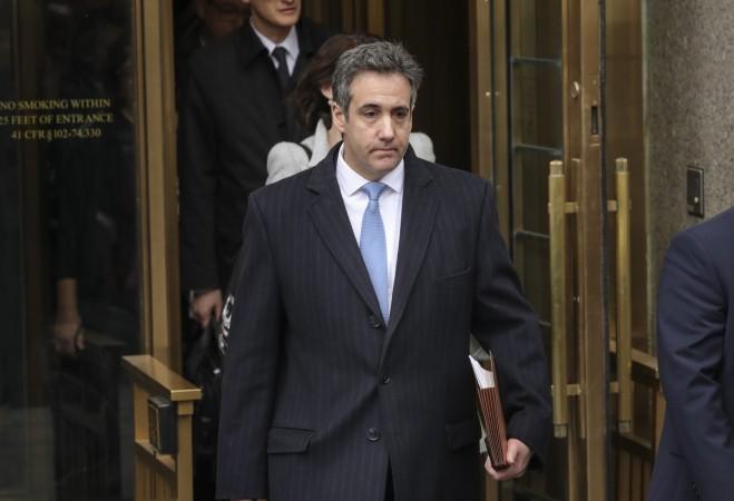 NEW YORK, NY - DECEMBER 12: Michael Cohen, President Donald Trump's former personal attorney and fixer, exits federal court after his sentencing hearing, December 12, 2018 in New York City. Cohen was sentenced to 3 years in prison after pleading guilty in August to several charges, including multiple counts of tax evasion, a campaign finance violation and lying to Congress. Former Trump Lawyer Michael Cohen Attends His Sentencing Hearing