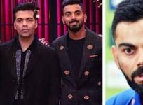 Hardik Pandya, Karan Johar, KL Rahul, Virat Kohli