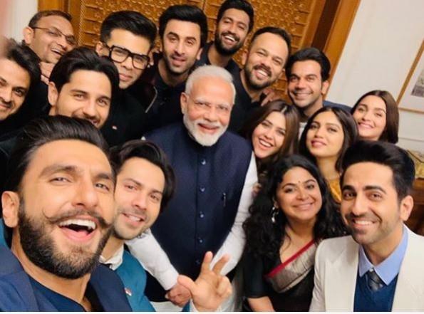 Karan Johar selfie with PM Modi