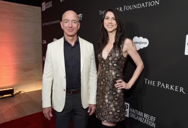 Chief Executive Officer of Amazon Jeff Bezos (L) and MacKenzie Bezos attend the 7th Annual Sean Penn & Friends HAITI RISING Gala benefiting J/P Haitian Relief Organization on January 6, 2018 in Hollywood, California. Jeff Bezos Mackenzie Bezos