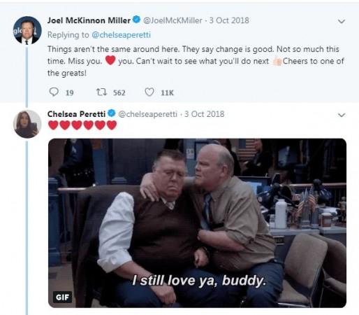 Joel McKinnon Miller heartfelt tweet to Chelsea Peretti Joel McKinnon Miller
