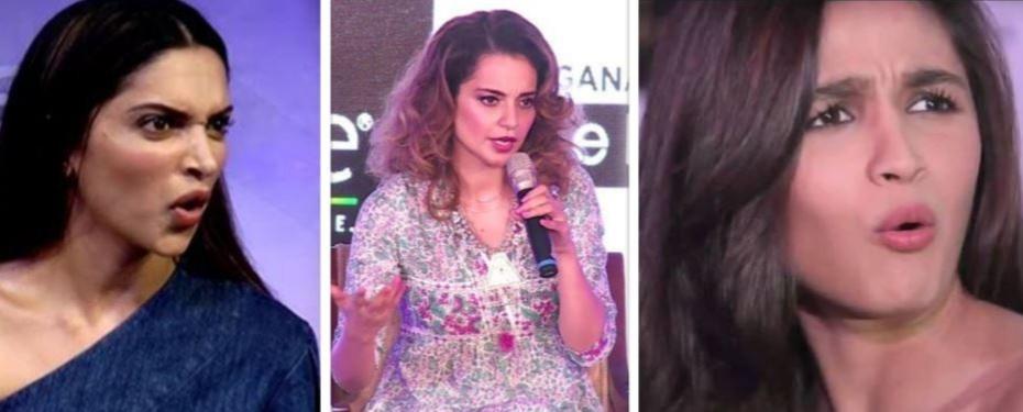 Deepika Padukone, Kangana Ranaut, Alia Bhatt