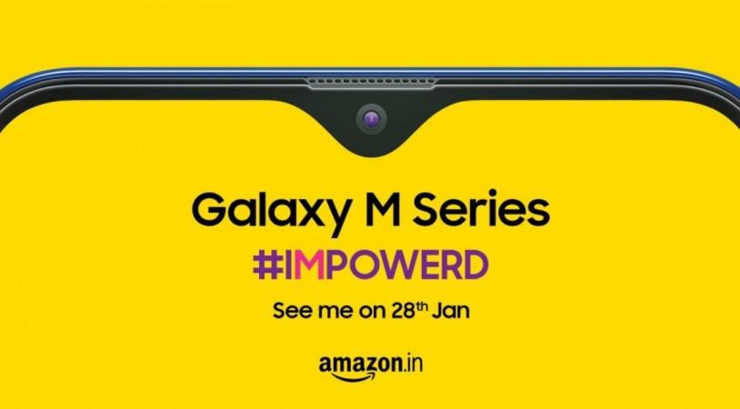 Samsung to launch Galaxy M series in India on January 28 and the device will be available exclusively on Amazon. Samsung, Galaxy M, India, launch, Amazon