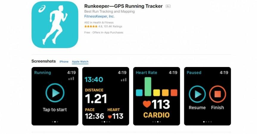 Runkeeper-GPS Running Tracker Apple Watch app Apple, Watch, Runkeeper-GPS Running Tracker,app