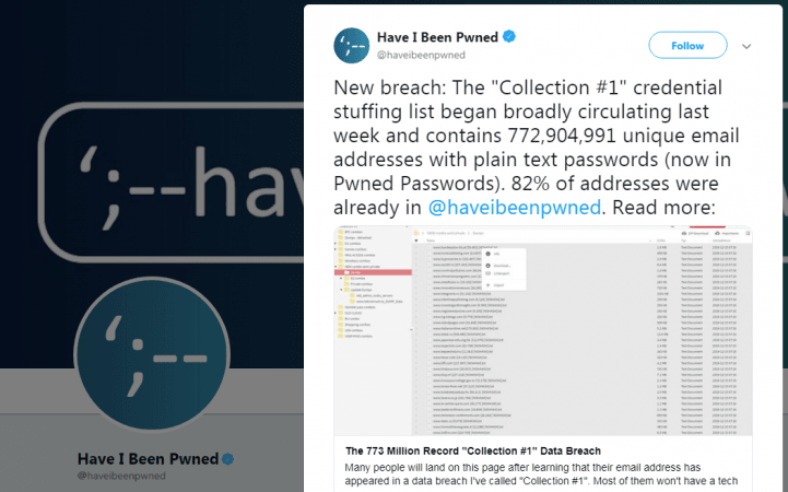 Hackers dump 700 million-plus email IDs online Hackers dump 700 million-plus email IDs online