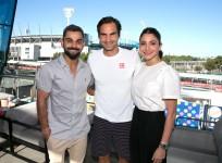 Virat Kohli Roger Federer Anushka Sharma