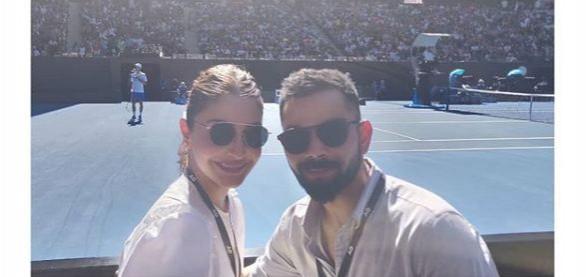 Anushka Sharma basking in the Melbourne sun with husband Virat Kohli. Anushka Sharma Virat Kohli