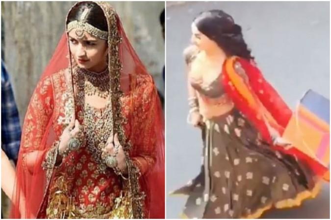 Alia Bhatt's look from Kalank sets leaked Alia Bhatt's look from Kalank sets leaked