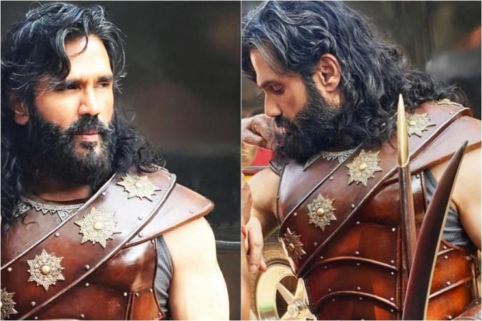 Suniel Shetty's warrior look for Marakkar – The Lion Of The Arabian Sea Suniel Shetty
