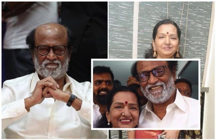Rajinikanth with Vijay's mother Shobha Chandrasekar