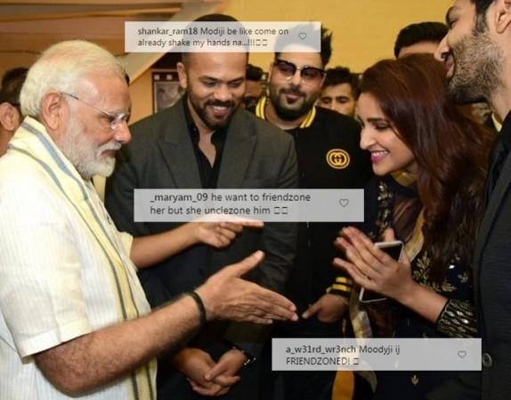 Narendra Modi, Parineeti Chopra Narendra Modi, Parineeti Chopra
