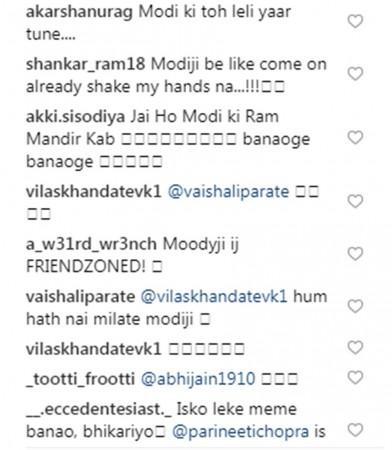 Narendra Modi, Parineeti Chopra's awkward handshake Narendra Modi, Parineeti Chopra's awkward handshake