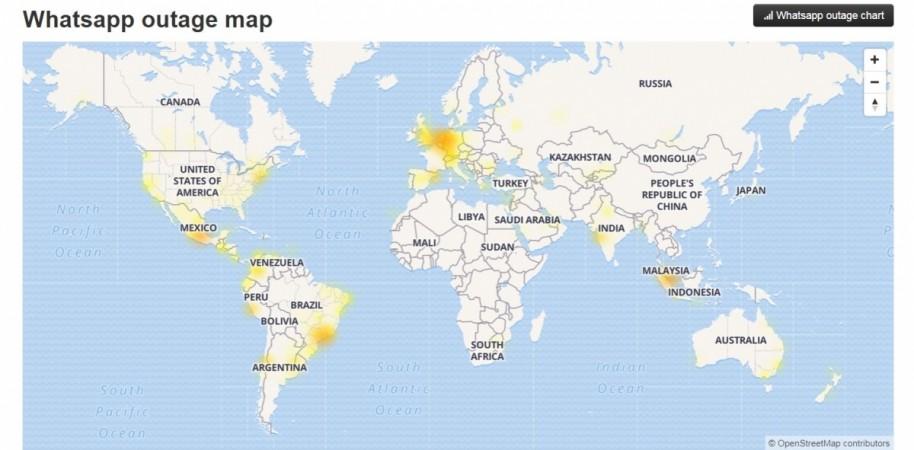 Global WhatsApp affected more than a billion people. WhatsApp, crash, down detector