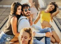 Izabelle Leite with Akhil Akkineni in Mr Majnu